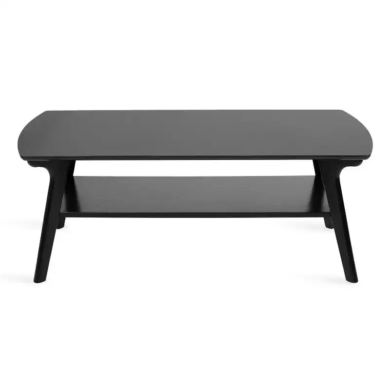 Table basse en bois, 48x24x18, Noir
