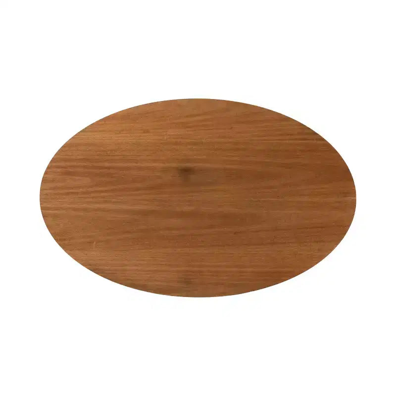 Table basse ovale en bois, 38x24x18, Naturel