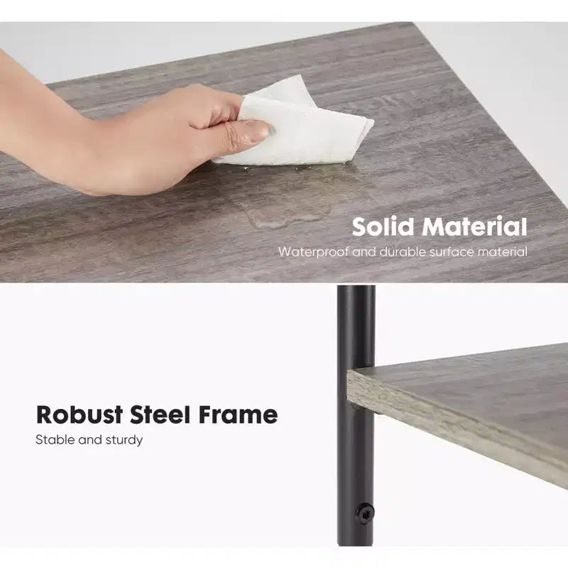 Table de chevet 3 niveaux avec pieds réglables, 1 ou 2 tables d'appoint compactes avec étagères de rangement, tables de chevet pour salon, chambre, salle de bain
